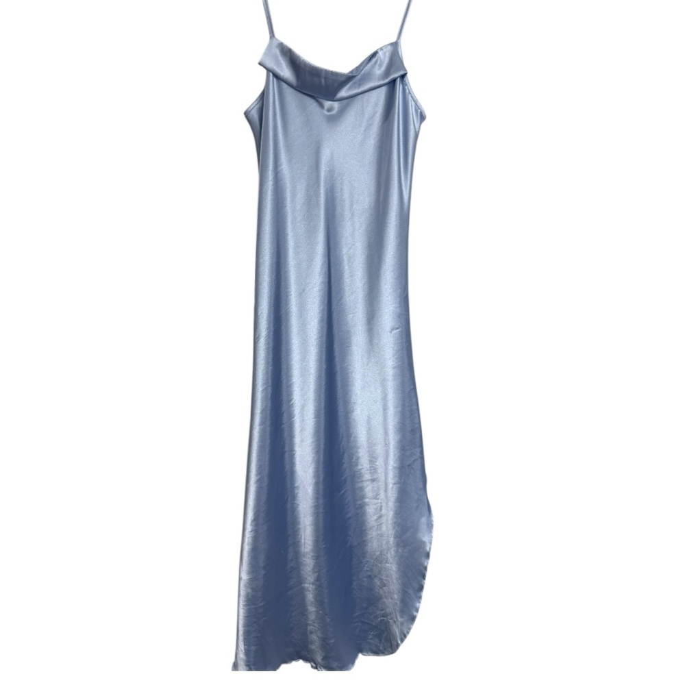 Secret Treasures Vintage Satin Slip Dress Pastel Purple/Blue Size S